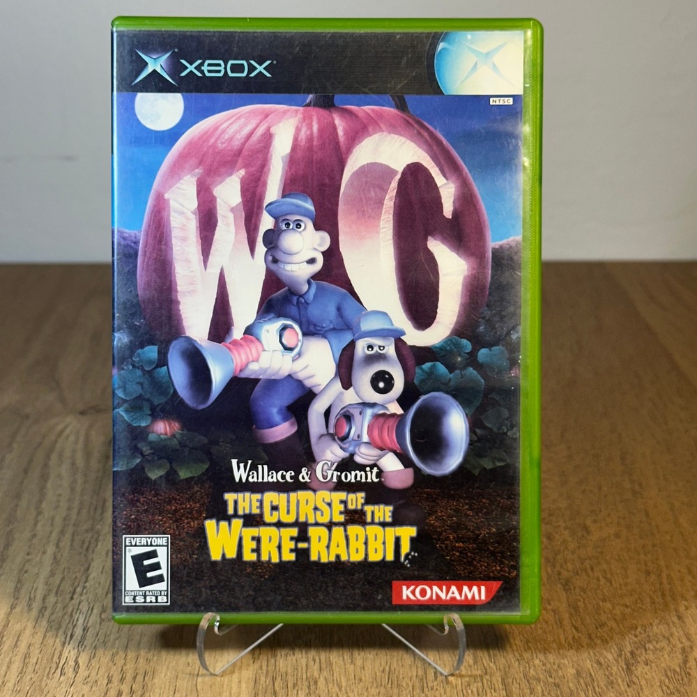 Wallace & Gromit The Curse of the Were-Rabbit Xbox CIB Tested Authentic Konami